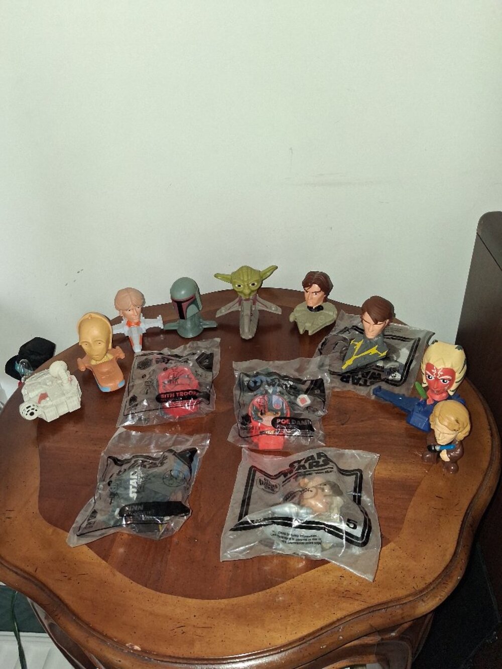 Lot of 13 McDonald's Happy Meal Star Wars Toys Bobbleheads, Figures, & More